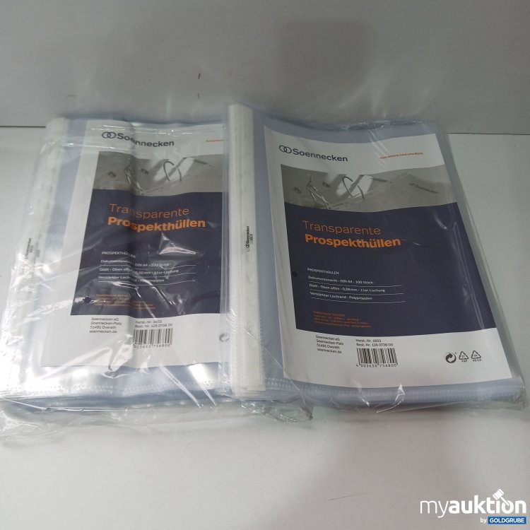 Artikel Nr. 516725 Artikel Nr. 516725: Soennecken Transparente Prospekthüllen 100stk