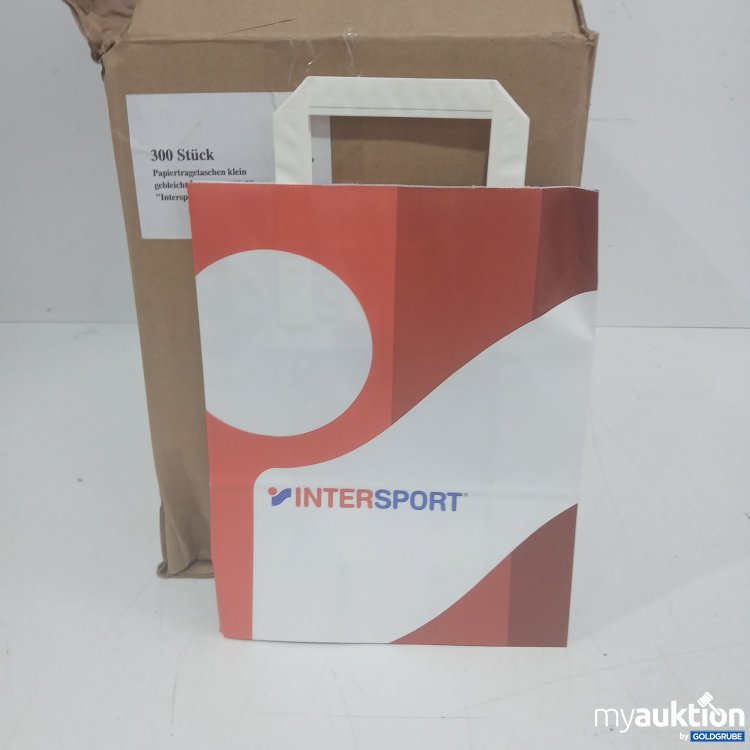 Artikel Nr. 525725: Intersport Papiertragetaschen klein 22x10x28cm 300Stk