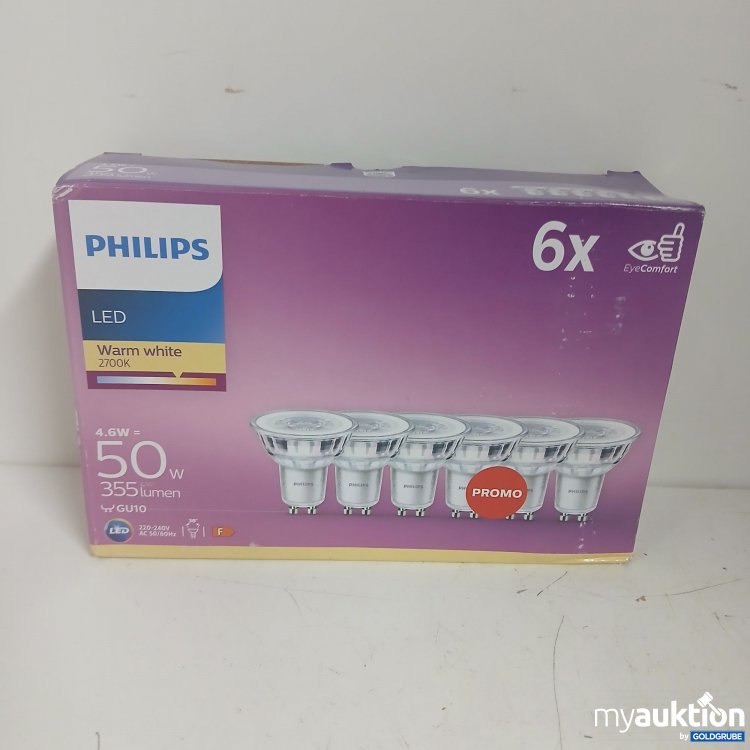 Artikel Nr. 875725: Philips LED 50W 6x Warm White GU10