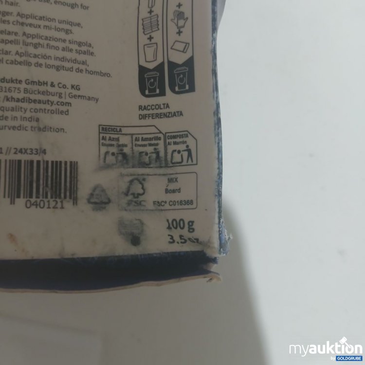 Artikel Nr. 981725 Artikel Nr. 981725: khadi Pflanzenhaarfarbe Reines Indigo