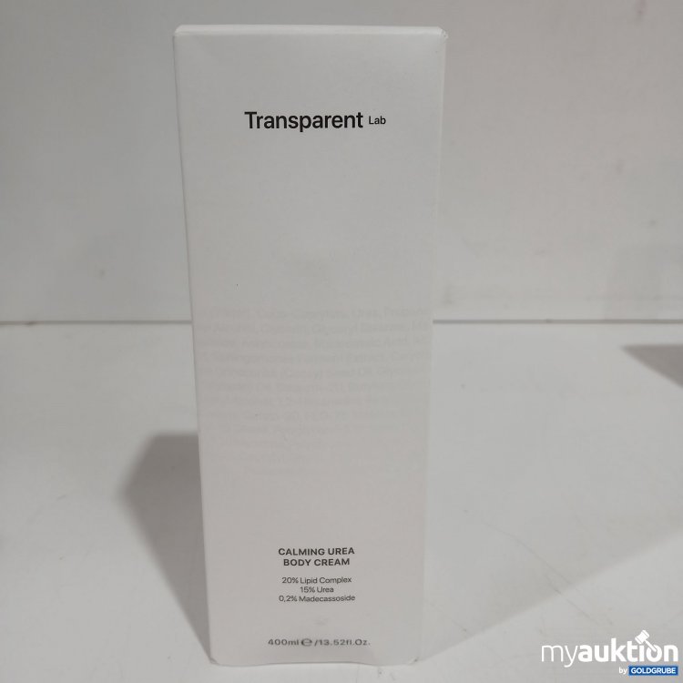Artikel Nr. 890726: Transparent Calmning Urea Body Cream 400ml 
