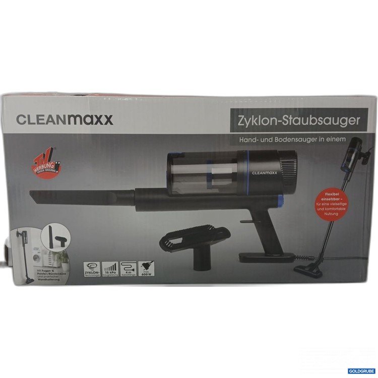 Artikel Nr. 921726: CLEANmaxx Zyklon-Staubsauger Hand- und Bodensauger in einem 240V 600W 650ml 1.7kg