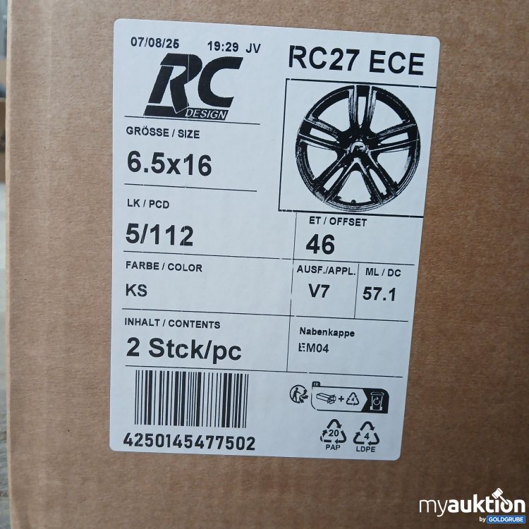 Artikel Nr. 951726: RC Felge 6,5x16 5/112 ET46 KS 