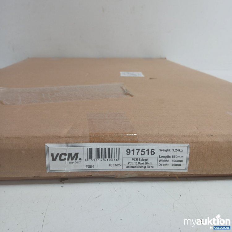 Artikel Nr. 998726: VCM Spiegel anthrazit/Honig Eiche 80cm 917516 