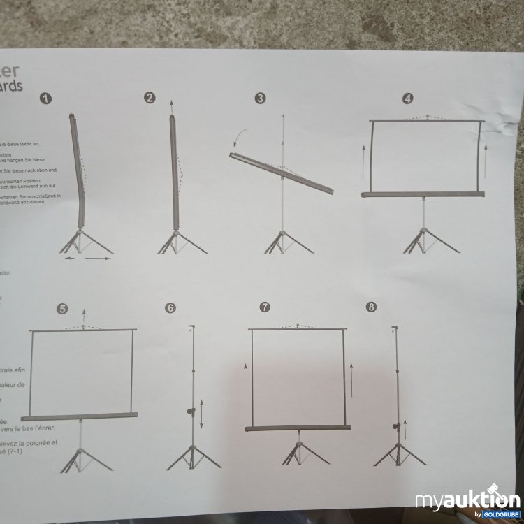 Artikel Nr. 439727: Master of Boards Stativleinwand 