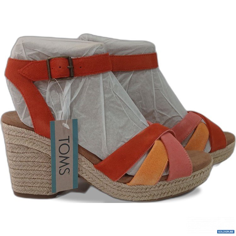 Artikel Nr. 443727: TOM's Damen Sandalen, Majorca Strappy Flame Suede, Größe 39