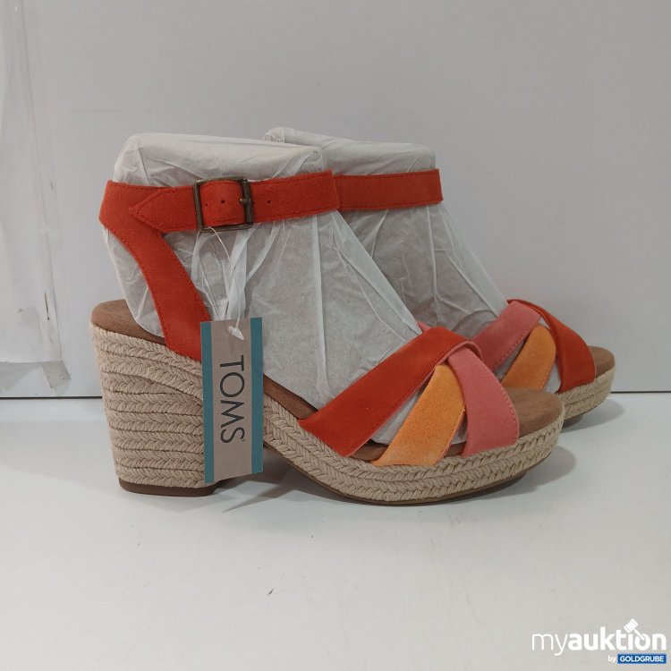 Artikel Nr. 443727: TOM's Damen Sandalen, Majorca Strappy Flame Suede, Größe 39