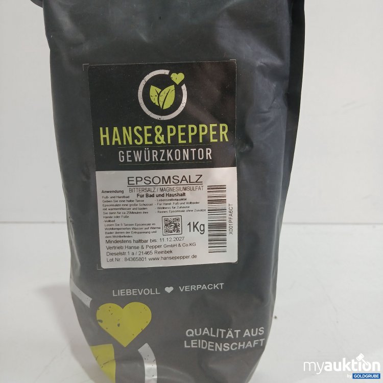 Artikel Nr. 852727: Hanse&Pepper Epsomsalz 1kg 