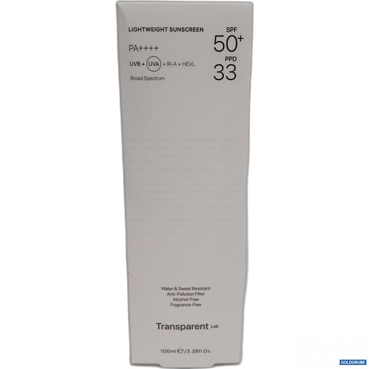 Artikel Nr. 890727 Artikel Nr. 890727: Transparent Lightweight Sunscreen 50+SPF 100ml