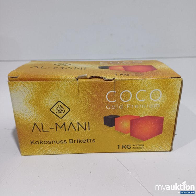 Artikel Nr. 960727: Al-Mani Kokosnuss Briketts 1kg 
