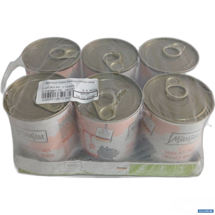 Artikel Nr. 973727: Mjamjam Katzenfutter Mahlzeit Herzen 6x400 g