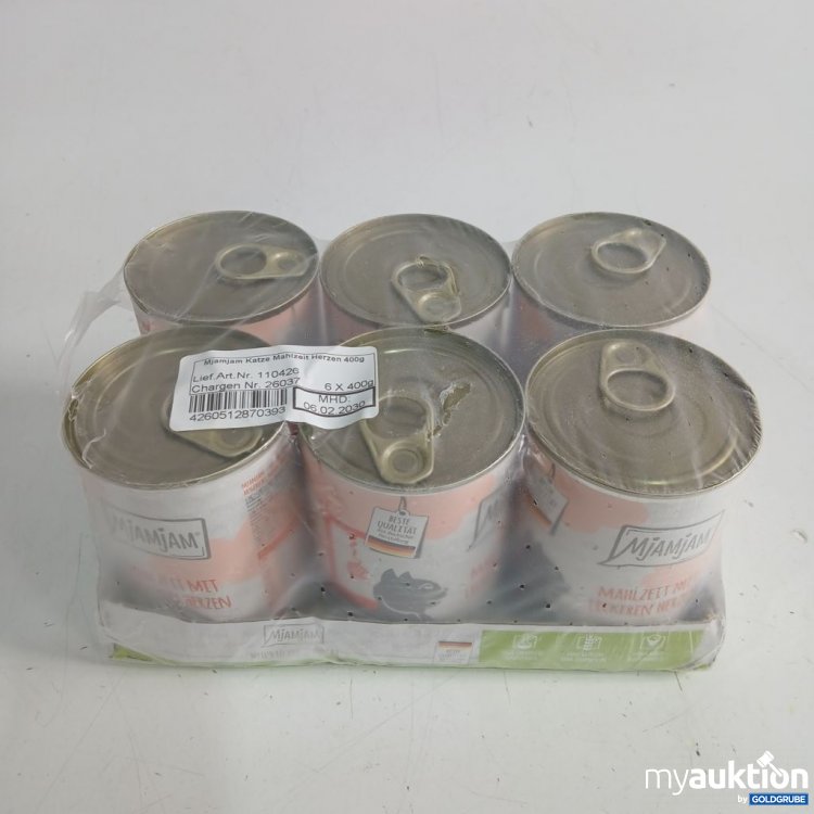 Artikel Nr. 973727: Mjamjam Katzenfutter Mahlzeit Herzen 6x400 g