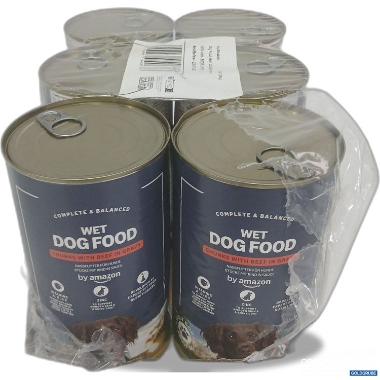 Artikel Nr. 987727: By Amazon Hundenassfutter Chunks mit Rind 1,24kg 6Stk