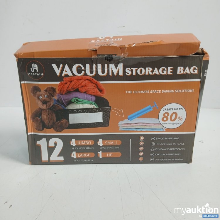 Artikel Nr. 467728 Artikel Nr. 467728: Captain Vacuum Storage Bag Jumbo Large Small HP 12 stk