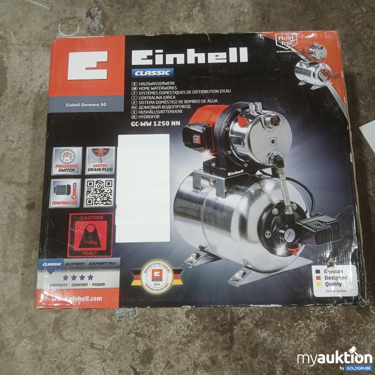 Artikel Nr. 471728 Artikel Nr. 471728: Einhell Hauswasserwerk GC-WW 1250 NN