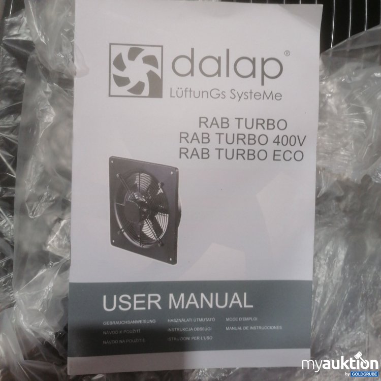 Artikel Nr. 511728 Artikel Nr. 511728: Dalap Lüftungs System Rab Turbo 400V