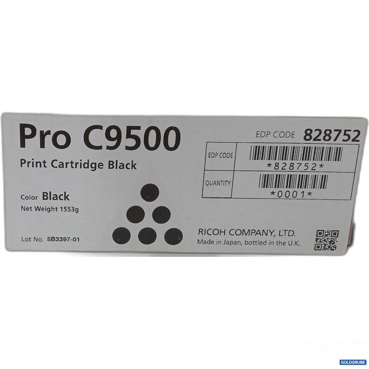 Artikel Nr. 982728: Ricoh Pro C9500 Tonerkartusche in Schwarz EDP CODE 828752