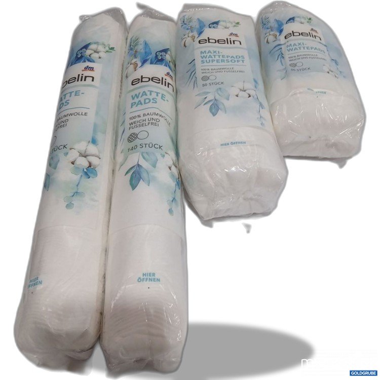 Artikel Nr. 950729: Ebelin Wattepads 2×140 Stück und 2× 50 Stück
