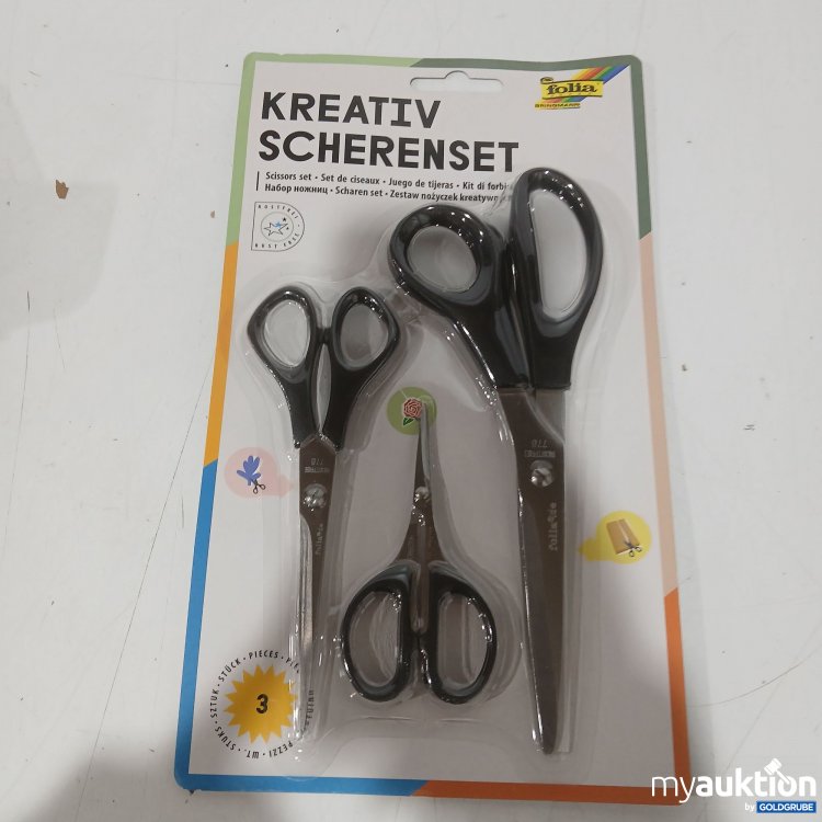Artikel Nr. 959729: Folia Kreativ Scherenset 3Stk. 