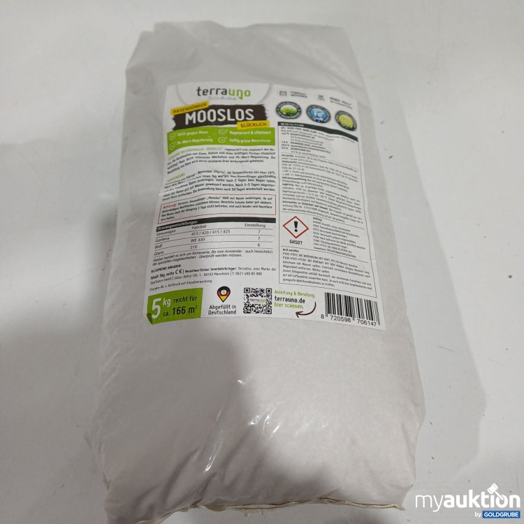 Artikel Nr. 960729: Terrauno Mooslos Rasendünger 5kg 