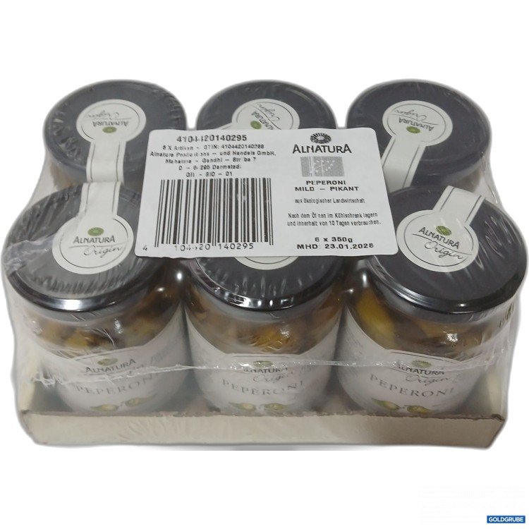Artikel Nr. 970729: Alnatura Peperoni Mild-Pikant 6×350g