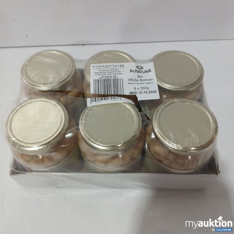 Artikel Nr. 970730: Alnatura Bio Weiße Bohnen 6×330g