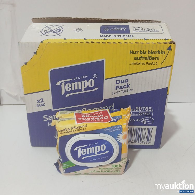 Artikel Nr. 990730 Artikel Nr. 990730: Tempo Feuchtes WC-Papier Kamille 2x42Tücher 8Stk
