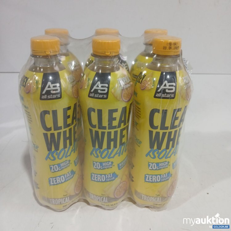 Artikel Nr. 996730 Artikel Nr. 996730: All stars Clear whey Isolate Tropical 6x500ml