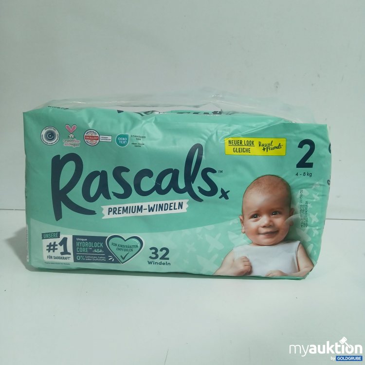 Artikel Nr. 878731: Rascals Premium Windeln 2 4-8kg 32Stk 