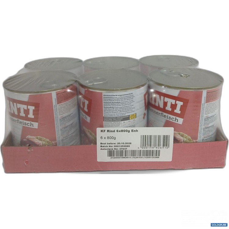 Artikel Nr. 893731: Rinti Kennerfleisch mit Rind 6x800g