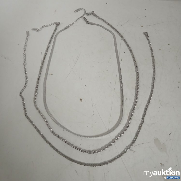 Artikel Nr. 912731: Stainless Steel Halskette 3 Stück 