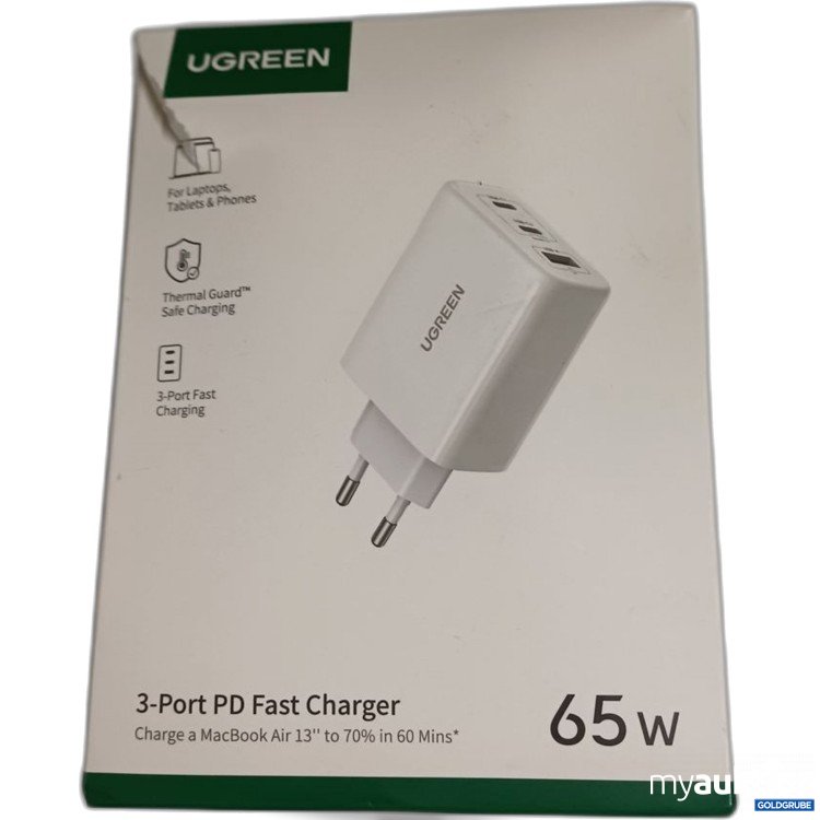 Artikel Nr. 933731 Artikel Nr. 933731: UGREEN 3-Port PD Fast Charger 65 W