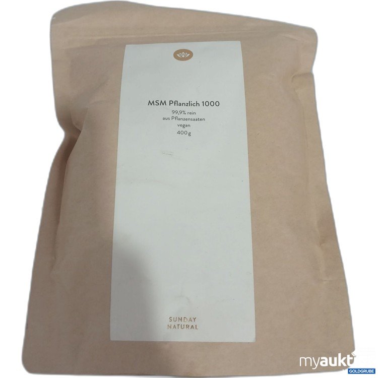 Artikel Nr. 996731 Artikel Nr. 996731: Sunday Natural MSM Pflanzlich 1000 400g