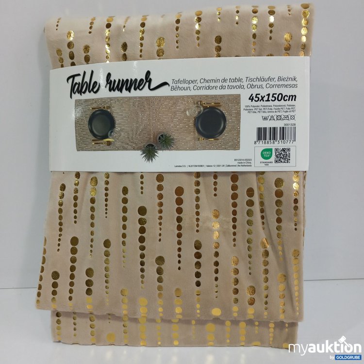 Artikel Nr. 360732 Artikel Nr. 360732: Tischläufer beige/gold 45 x 150 vm
