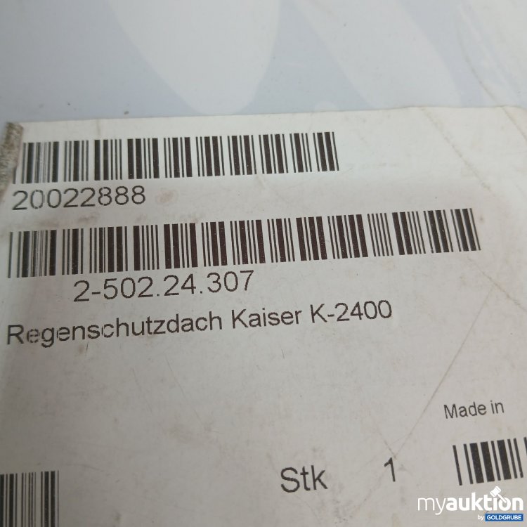 Artikel Nr. 467732 Artikel Nr. 467732: Kaiser Regenschutzdach K-2400