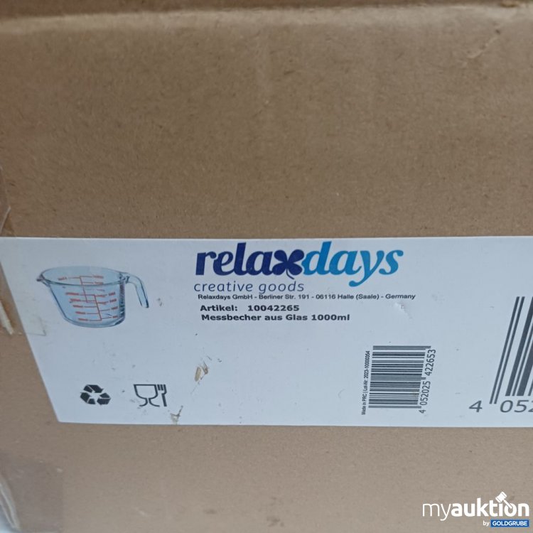 Artikel Nr. 933732 Artikel Nr. 933732: relaxdays Messbecher aus Glas