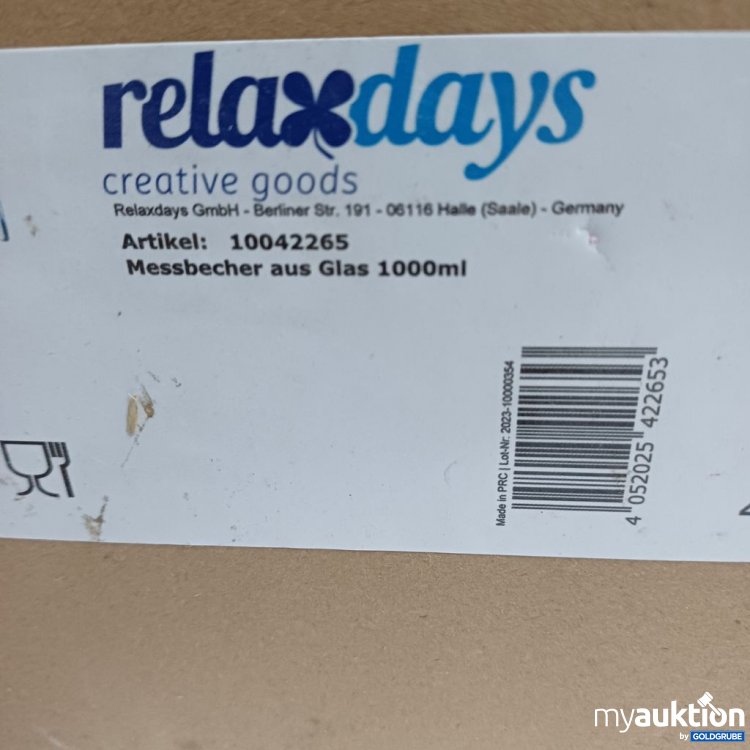 Artikel Nr. 933732 Artikel Nr. 933732: relaxdays Messbecher aus Glas