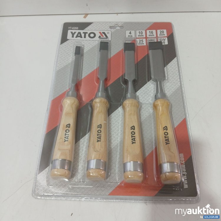 Artikel Nr. 984732: Yato YT-6260 Holzmeißel-Set aus Chrom-Vanadium-Stahl 4tlg