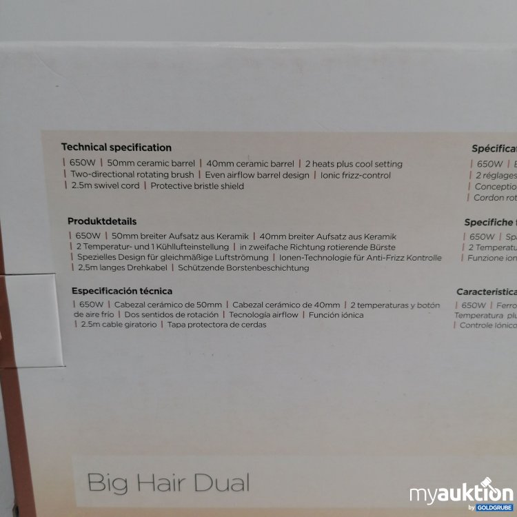 Artikel Nr. 399733 Artikel Nr. 399733: BaByliss Big Hair Dual