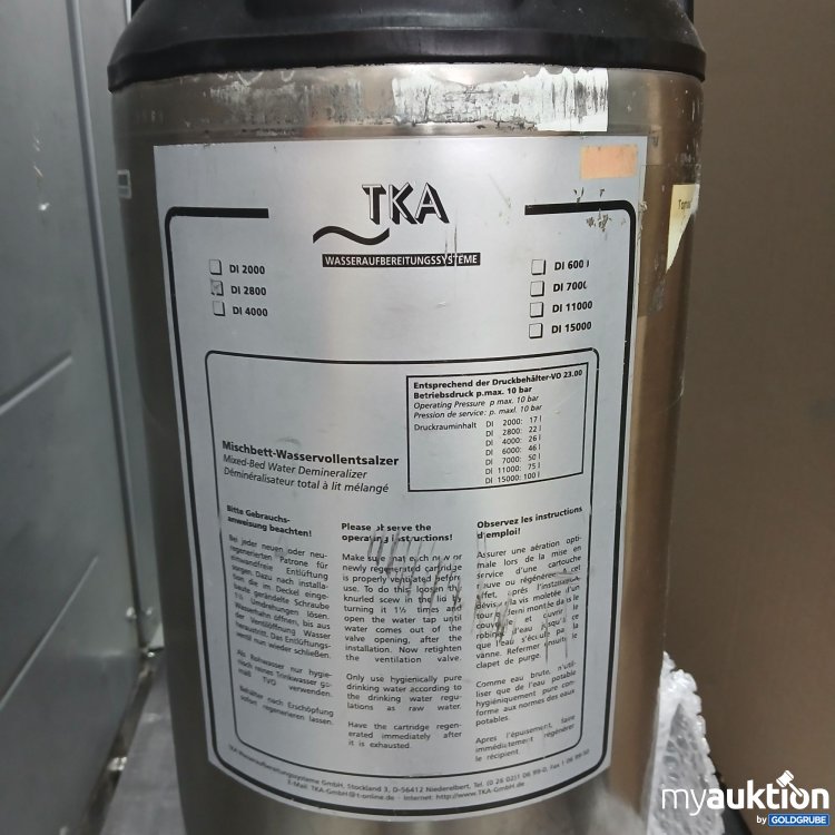 Artikel Nr. 865733: TKA Mischbett-Wasservollentsalzer DI2800