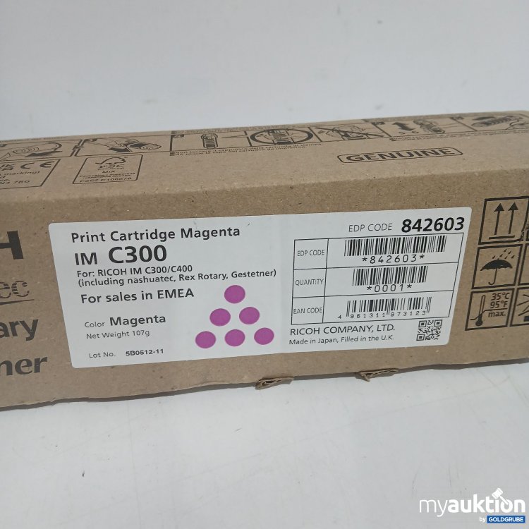 Artikel Nr. 872733 Artikel Nr. 872733: Ricoh Print Cartridge Magenta IM C300 107g