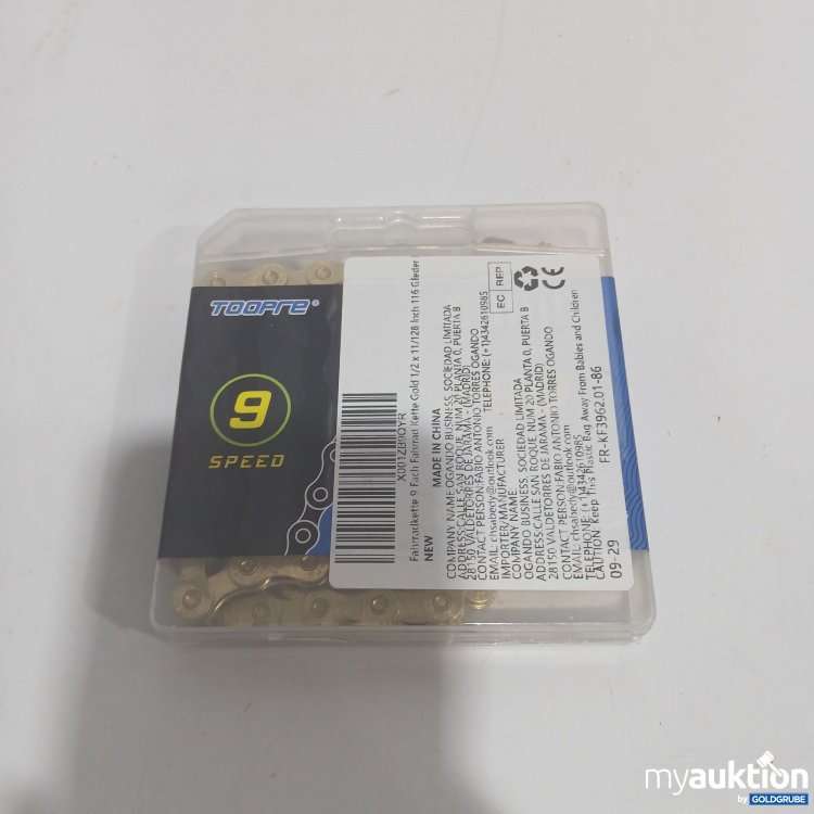 Artikel Nr. 882733: Toopre Fahrradkette 9 Fach Gold 1/2 116