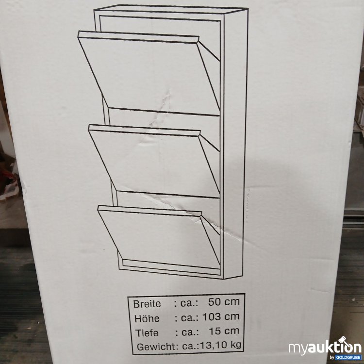 Artikel Nr. 954733: Schuhregal B50xH103xT15cm 