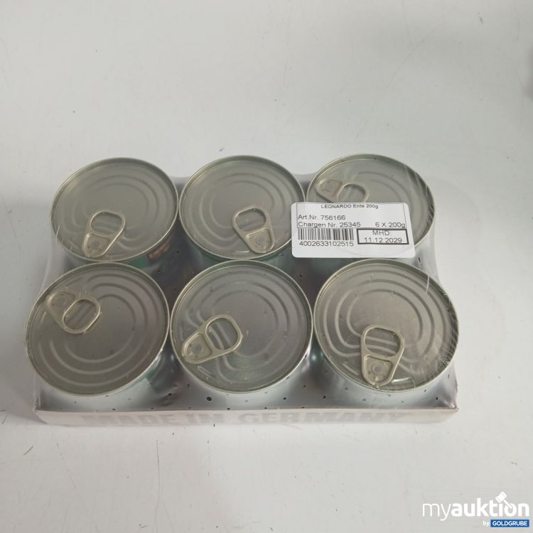 Artikel Nr. 973733: LEONARDO Katzenfutter  Ente 6x200g