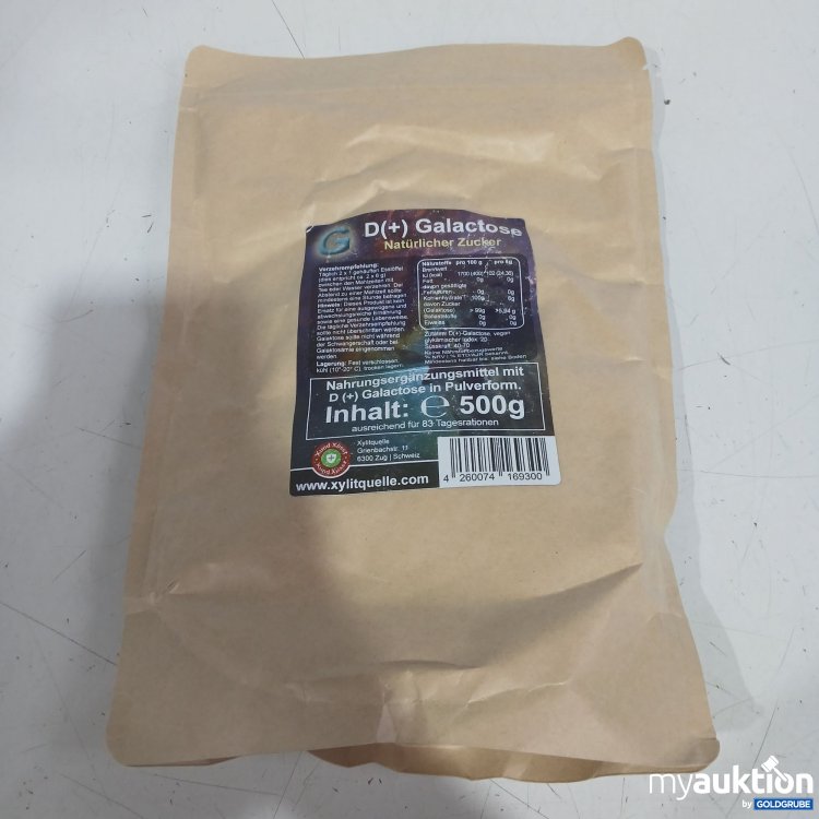 Artikel Nr. 996733 Artikel Nr. 996733: G D(+) Glactoss natürlicher Zucker 500g
