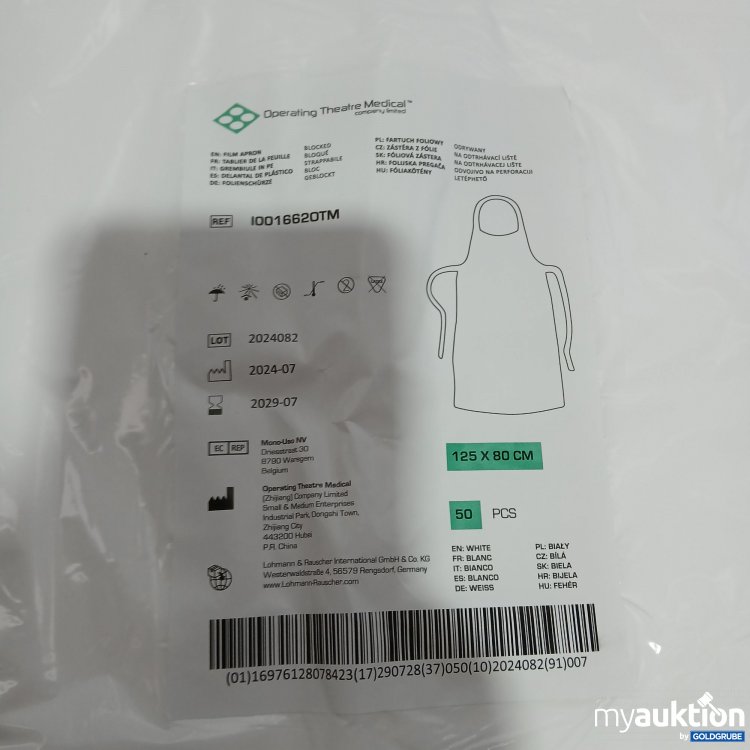 Artikel Nr. 461734: Operating Theatre Medical Kittel 10016620GM 2x50Stk