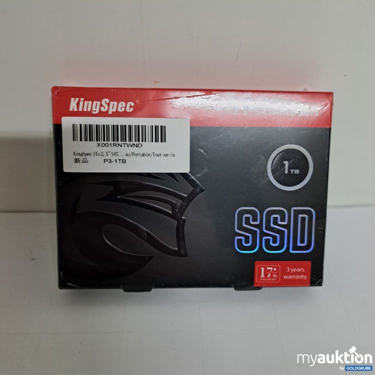 Artikel Nr. 817734 Artikel Nr. 817734: King Spec SSD 2.5" SATAIII 6Gb/s, 1TB
