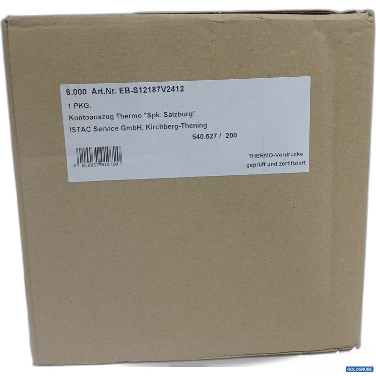 Artikel Nr. 899734: Kontoauszug Sparkassa Salzburg 6000Stk 