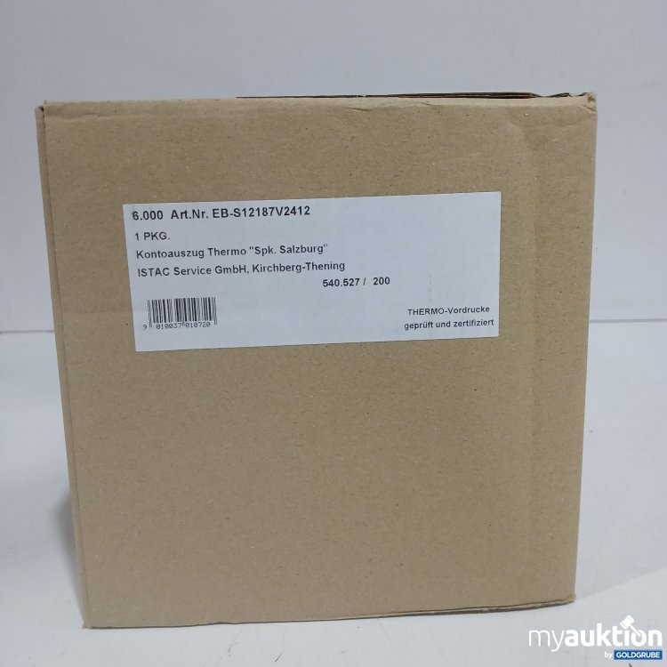 Artikel Nr. 899734: Kontoauszug Sparkassa Salzburg 6000Stk 