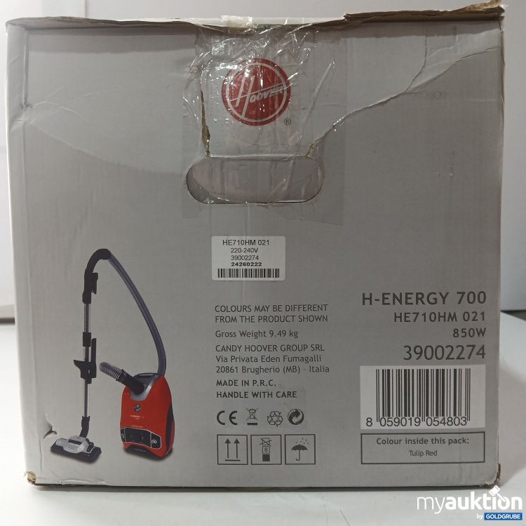 Artikel Nr. 921734: Hoover H-ENERGY 700 Staubsauger Art.No. 39002274 Modell HE710HM 021